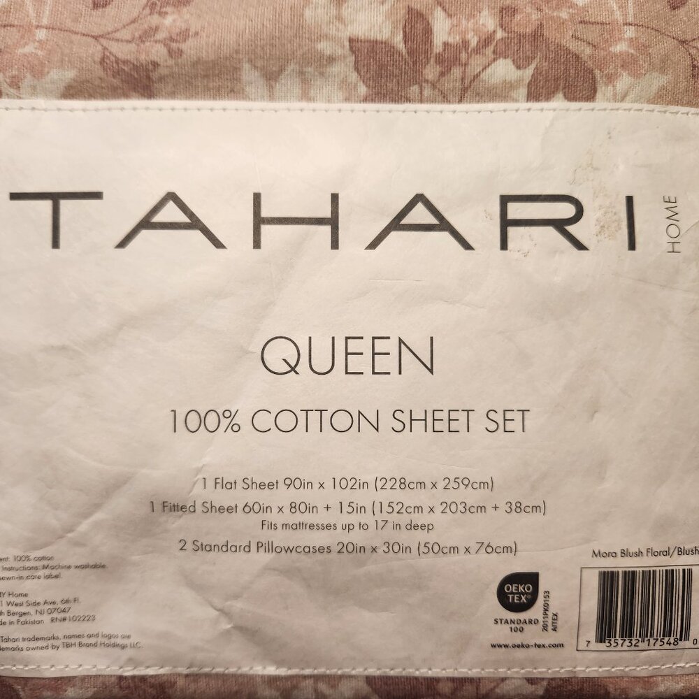 Tahari Queen Flannel Sheet Set